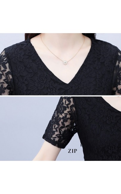 4✮- Midi Dress (Small Cutting) - KUFRS40996 4✮- Midi Dress (Small Cutting) - KUFRS40996