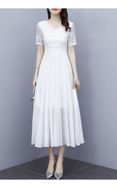 4✮- Midi Dress (Small Cutting) - KUFRS40996 4✮- Midi Dress (Small Cutting) - KUFRS40996