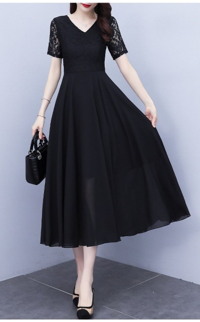 4✮- Midi Dress (Small Cutting) - KUFRS40996 4✮- Midi Dress (Small Cutting) - KUFRS40996