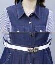 4✮- Denim Knee Dress - KUFRS41165 4✮- Denim Knee Dress - KUFRS41165