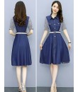 4✮- Denim Knee Dress - KUFRS41165 4✮- Denim Knee Dress - KUFRS41165