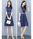 4✮- Denim Knee Dress - KUFRS41165 4✮- Denim Knee Dress - KUFRS41165
