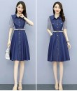4✮- Denim Knee Dress - KUFRS41165 4✮- Denim Knee Dress - KUFRS41165