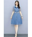 4✮- Denim Knee Dress - KUFRS41165 4✮- Denim Knee Dress - KUFRS41165