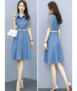 4✮- Denim Knee Dress - KUFRS41165 4✮- Denim Knee Dress - KUFRS41165