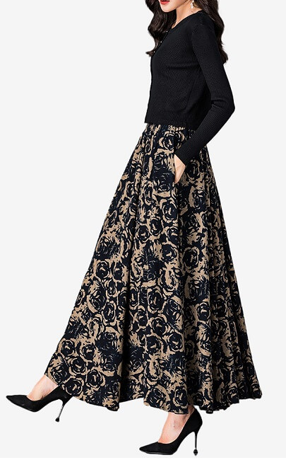 4✮- Midi Skirt (S-5XL) - KUFRS41263 4✮- Midi Skirt (S-5XL) - KUFRS41263