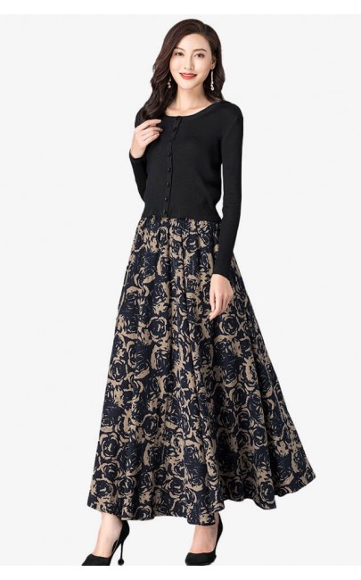 4✮- Midi Skirt (S-5XL) - KUFRS41263 4✮- Midi Skirt (S-5XL) - KUFRS41263