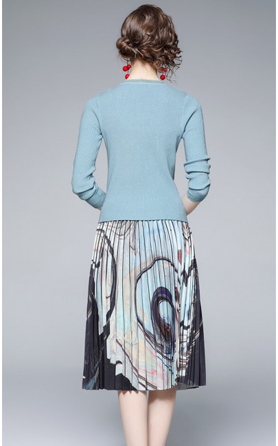 4✮- Midi Dress (Top+Skirt) - KUFRS42203 4✮- Midi Dress (Top+Skirt) - KUFRS42203