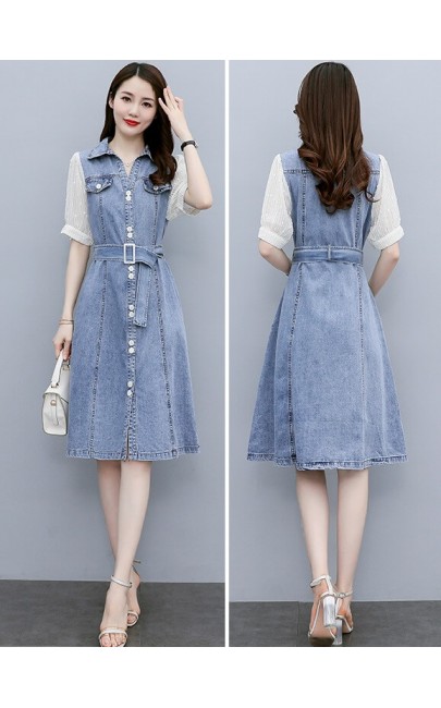 4✮- Denim Knee Dress - KWFRS44764 / M9983