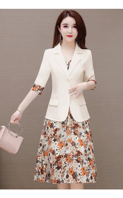 4✮- Knee Dress (With Coat) - KYFKY8503 / MY3775 4✮- Knee Dress (With Coat) - KYFKY8503 / MY3775