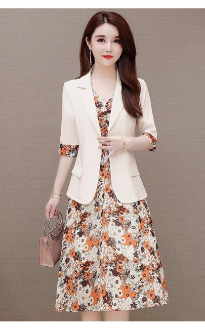 4✮- Knee Dress (With Coat) - KYFKY8503 / MY3775 4✮- Knee Dress (With Coat) - KYFKY8503 / MY3775