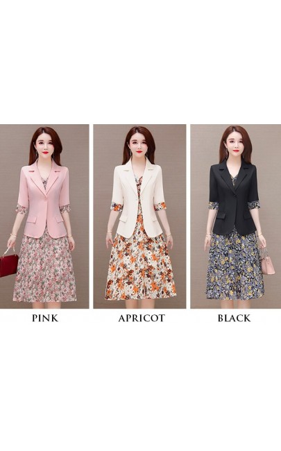 4✮- Knee Dress (With Coat) - KYFKY8503 / MY3775 4✮- Knee Dress (With Coat) - KYFKY8503 / MY3775