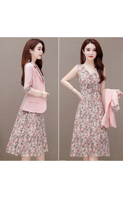 4✮- Knee Dress (With Coat) - KYFKY8503