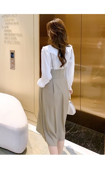 4✮- Midi Dress (Pinafore+Top) - LCFM1895 4✮- Midi Dress (Pinafore+Top) - LCFM1895