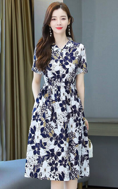 4✮- Knee Dress (L-3XL) - LCFMY70 / RM3497