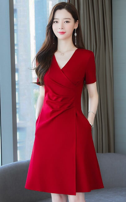 4✮- Knee Dress (Small Cutting) - LDFM3767 / RM13225