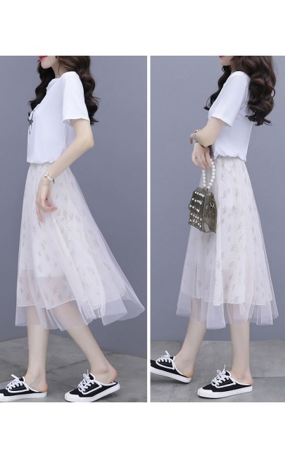 4✮- Knee Dress (Top+Skirt) - LFFM5526