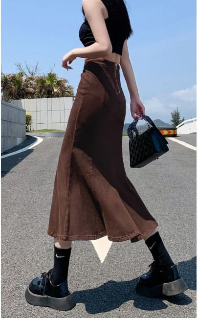 4✮- Denim Mermaid Skirt - LHFM7175