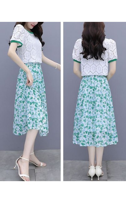 4✮- Midi Dress (Top+Skirt) - LHFM7388