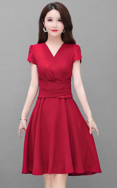 4✮- Knee Dress (Small Cutting) - LIFM8149