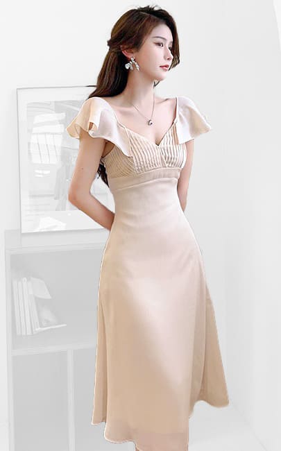 4✮- Midi Dress (Small Cutting) - LJFM8359