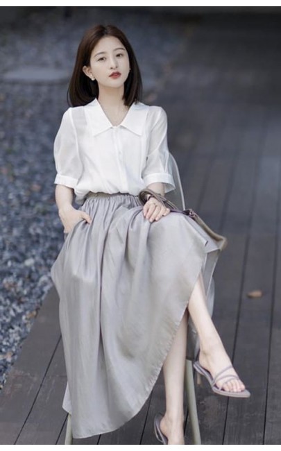 4✮- Midi Dress (Top+Skirt) - LJFM8377 / BY113 4✮- Midi Dress (Top+Skirt) - LJFM8377 / BY113