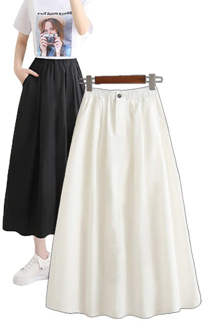 4✮- Midi Skirt - LJFM8527