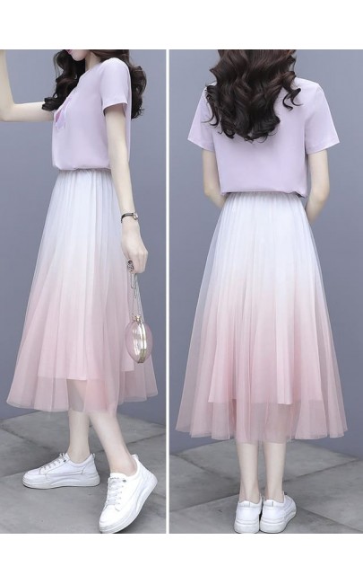 4✮- Midi Dress (Top+Skirt) - LJFM9089 / M15353 (Ready Stock)