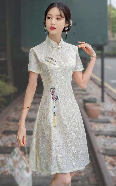 4✮- Knee Dress (Cheongsam) - LLFM10528