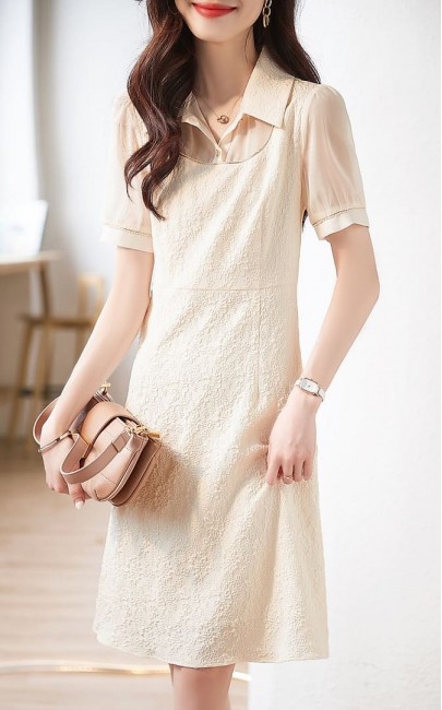 4✮- Knee Dress - LNFM11620 (Small Cutting)(Ready Stock)