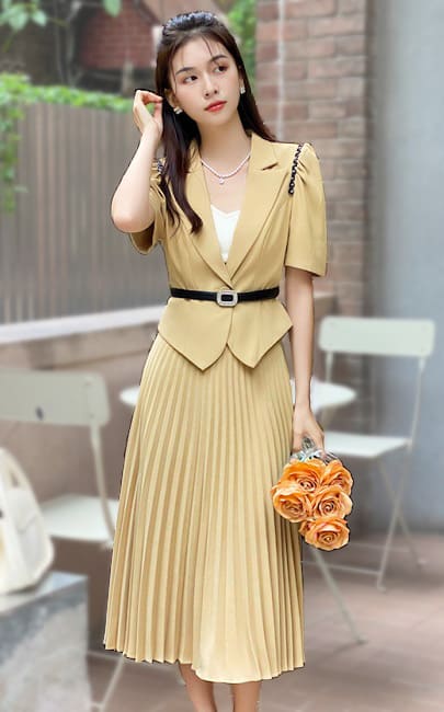 4✮- Midi Dress (Coat+Skirt) - LNFM11733