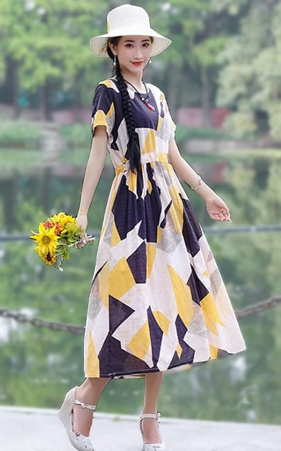 4✮- Midi Dress - LOFM12442