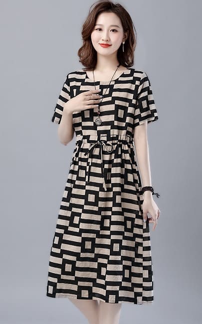 4✮- Knee Dress - LOFM12449