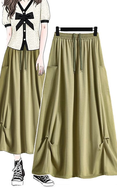 4✮- Midi Skirt - LSFM16687