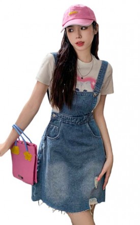 4✮- Denim Pinafore (Small Cutting) - LTFM17349