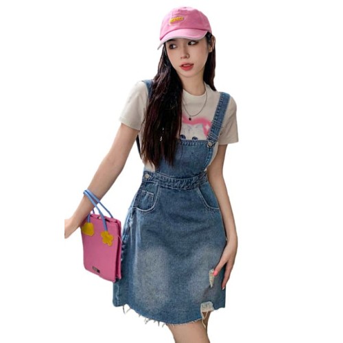 4✮- Denim Pinafore (Small Cutting) - LTFM17349