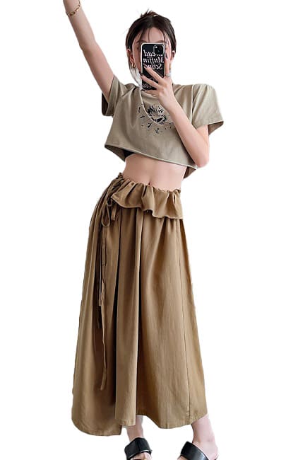 3✮- Top / Midi Skirt - LUFM17699