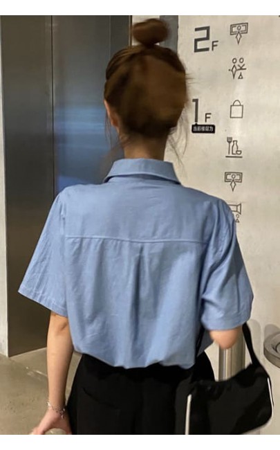 4✮- Denim Shirt - LUFM17785 4✮- Denim Shirt - LUFM17785