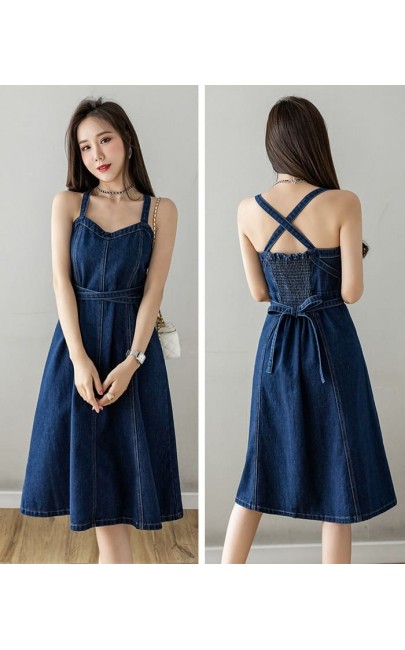 4✮- Denim Knee Dress - LVFM18893 4✮- Denim Knee Dress - LVFM18893