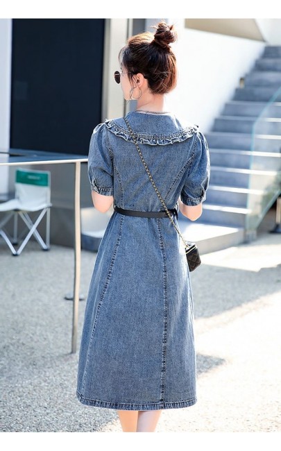 4✮- Denim Knee Dress - LVFMY3048 4✮- Denim Knee Dress - LVFMY3048