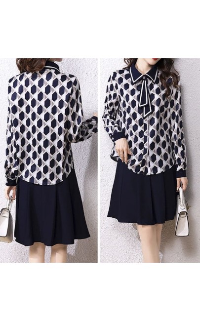 4✮- Knee Dress (Top+Skirt) - LZFM22845