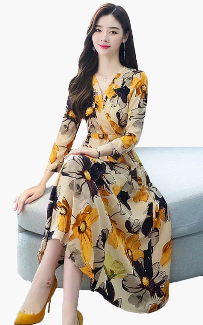 4✮- Midi Dress - MBFM23096 / BY575
