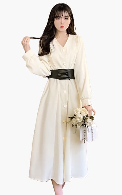 4✮- Midi Dress - MBFM23472