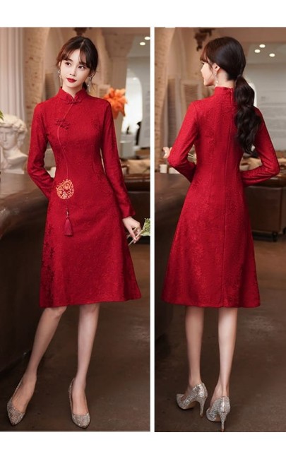 4✮- Knee Dress (Cheongsam) - MEFM25682 4✮- Knee Dress (Cheongsam) - MEFM25682
