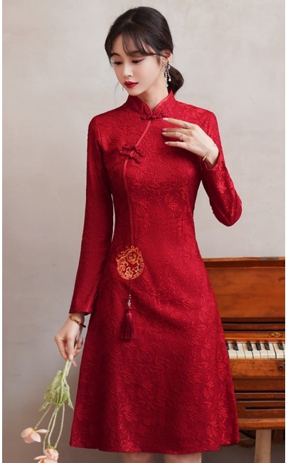 4✮- Knee Dress (Cheongsam) - MEFM25682 4✮- Knee Dress (Cheongsam) - MEFM25682