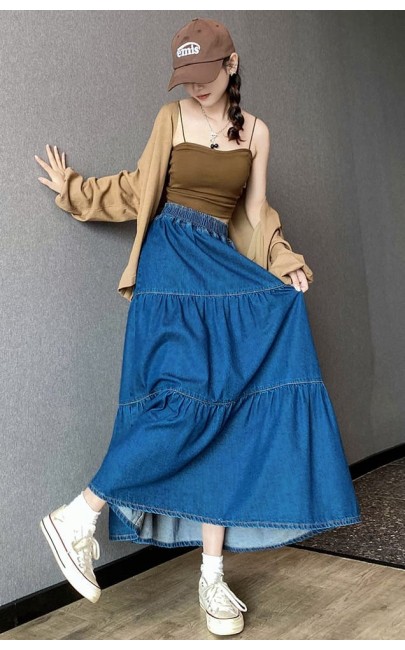 4✮- Denim Midi Skirt - MFFM26239 4✮- Denim Midi Skirt - MFFM26239