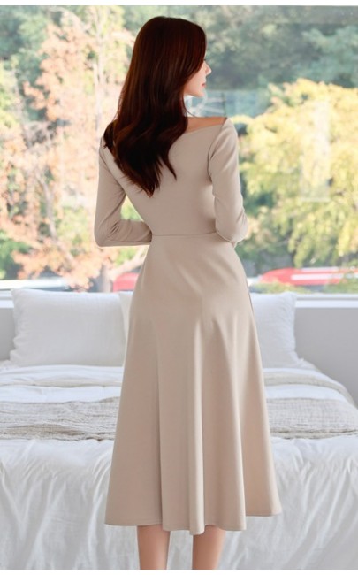 4✮- Bodycon Knee Dress - MHFM27483 / BY460