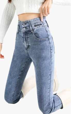 4✮- Denim Elastic Pants (Small Cutting) - MJFM30067