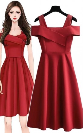 3✮- Knee Dress (Small Cutting) - MJFMY3988