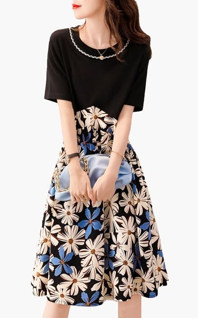 4✮- Knee Dress - MJFMY4008 / RY1967 (L-2XL)